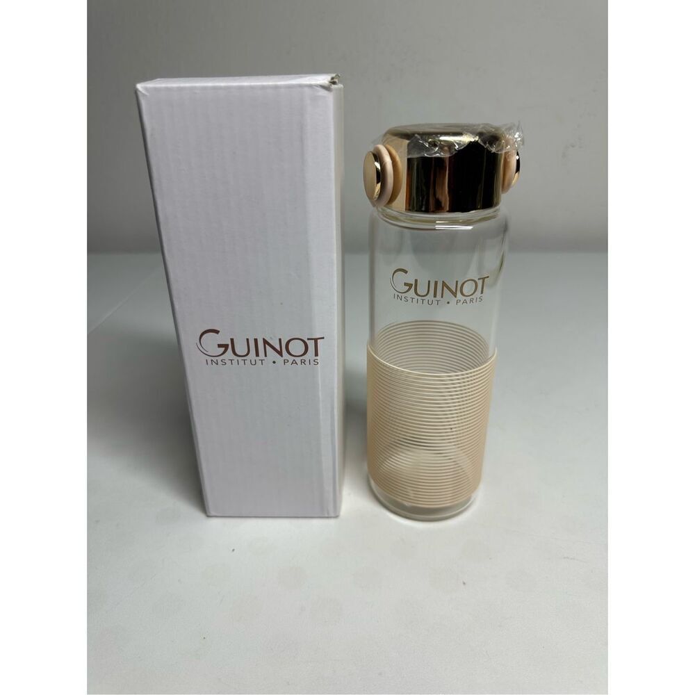 Guinot Institut Paris Limited Edition Glass Water Bottle 8 Oz Rare NWT